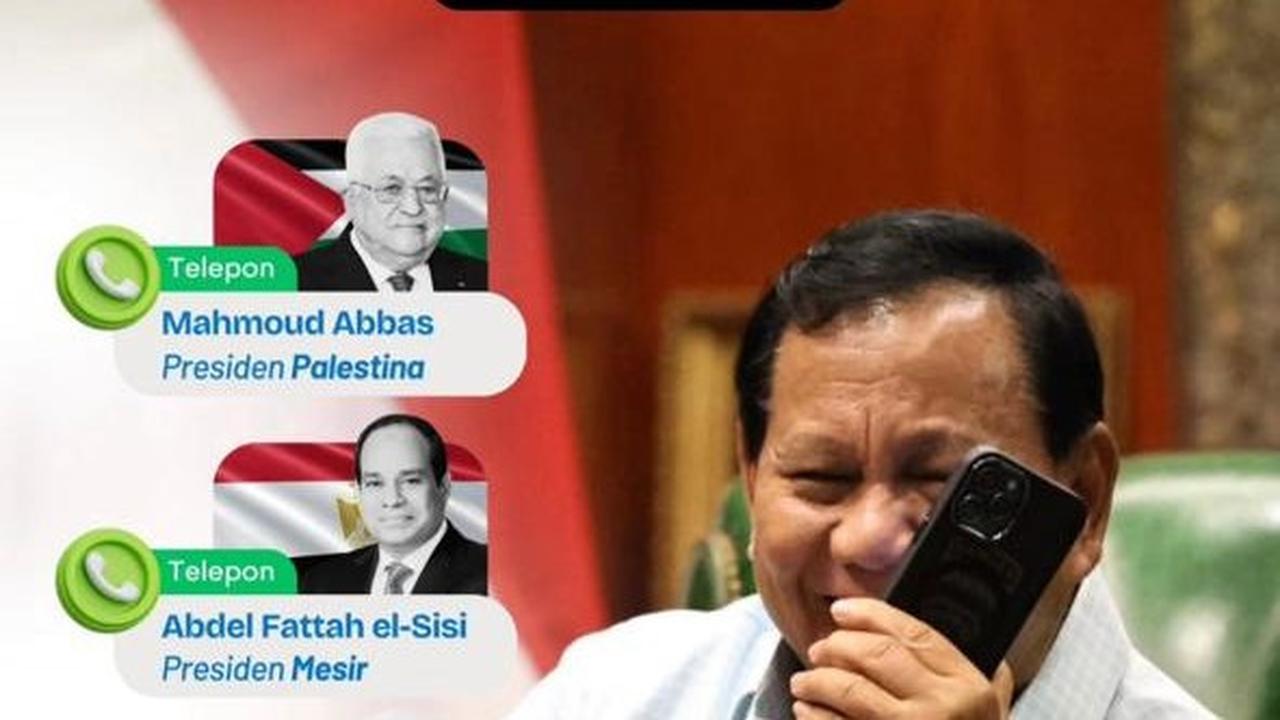 Silaturahmi Lebaran, Prabowo Telepon Anwar Ibrahim hingga Mahmoud Abbas